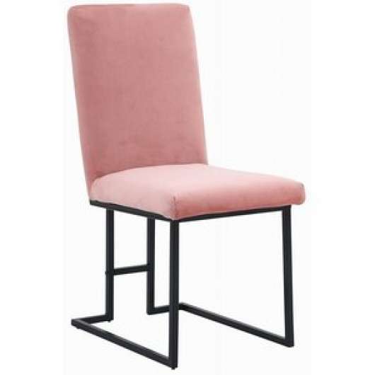 2 st Above stol - Rosa sammet
