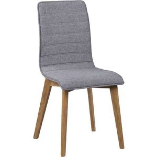 2 st Aniyah stol - Ljusgrå/ek - Klädda & stoppade stolar, Matstolar & Köksstolar, Stolar