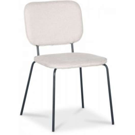 4 st Lokrume stol - Beige tyg/svart + Fläckborttagare för möbler - Klädda & stoppade stolar, Matstolar & Köksstolar, Sto