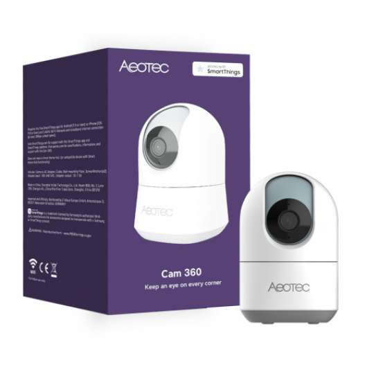 Aeotec - Smart kamera med Pan/Tilt