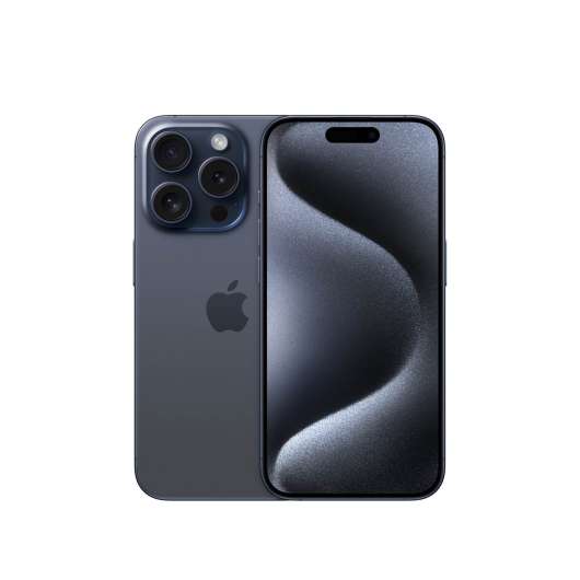 Apple iPhone 15 Pro 1TB - Blått Titan