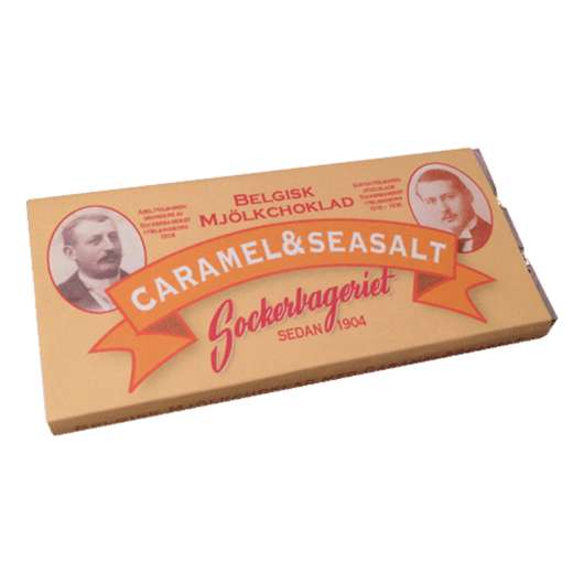 Belgisk Mlölkchoklad Caramel/Seasalt - 40 g