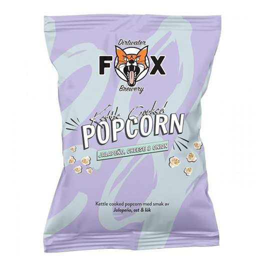 Dirtwater Fox Popcorn Jalapeno Cheese & Onion - 65 gram