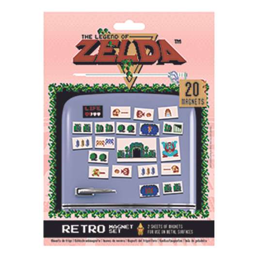 Kylskåpsmagneter Legend of Zelda - 20-pack