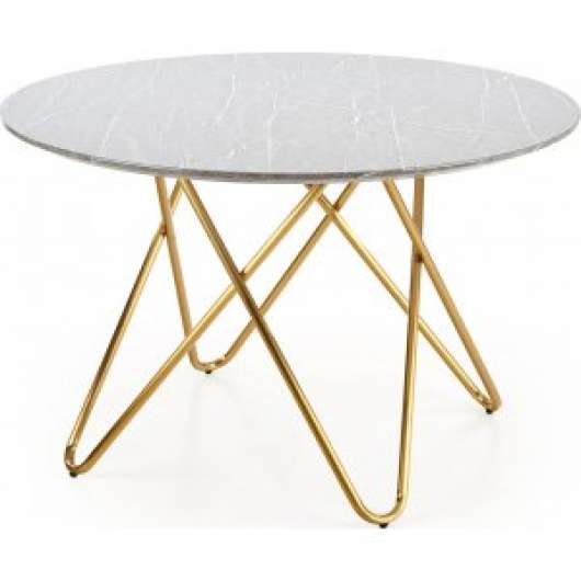 Nocture runt matbord 120 cm i diameter - Grå marmorfoliering/guld - Ovala & Runda bord, Matbord, Bord