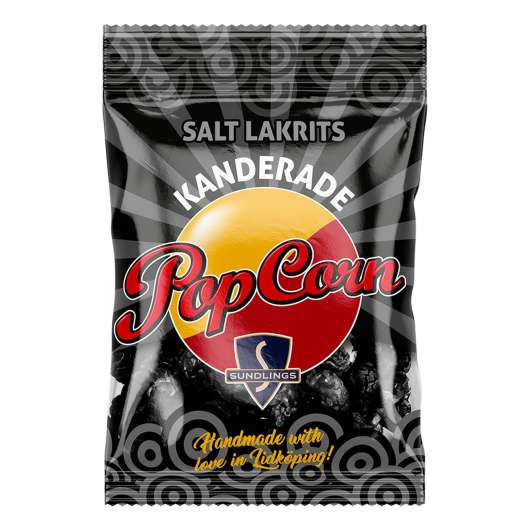 Sundlings Kanderade Popcorn Salt Lakrits - 60 g